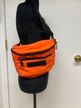 Steve Madden Bright Orange Nylon Belt Bag